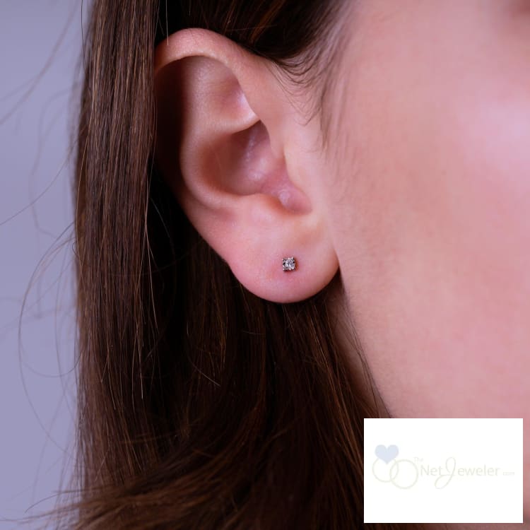 Illusion Diamond Stud Earrings-RNB Jewellery