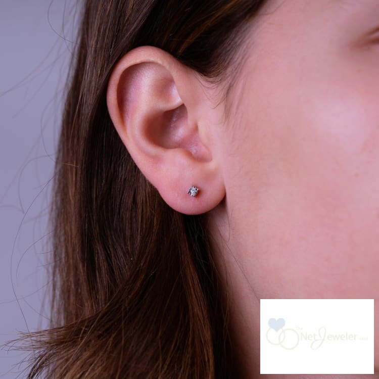 Illusion Diamond Stud Earrings-RNB Jewellery