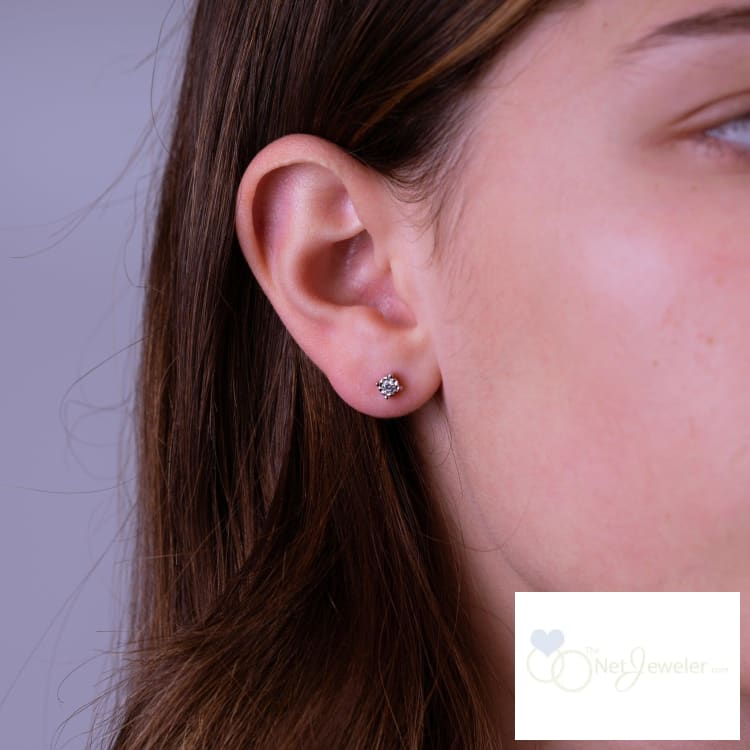 Illusion Diamond Stud Earrings-RNB Jewellery