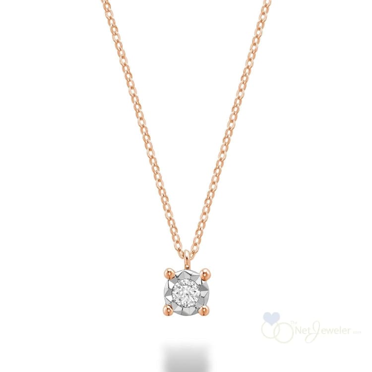 Illusion Solitaire Diamond Pendant-RNB Jewellery
