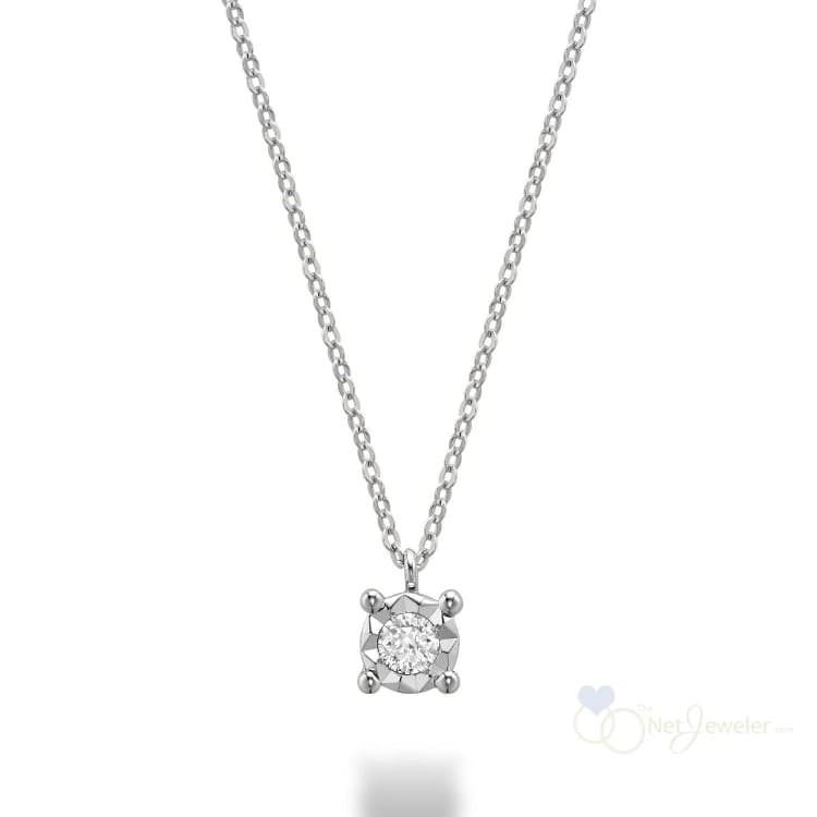 Illusion Solitaire Diamond Pendant-RNB Jewellery
