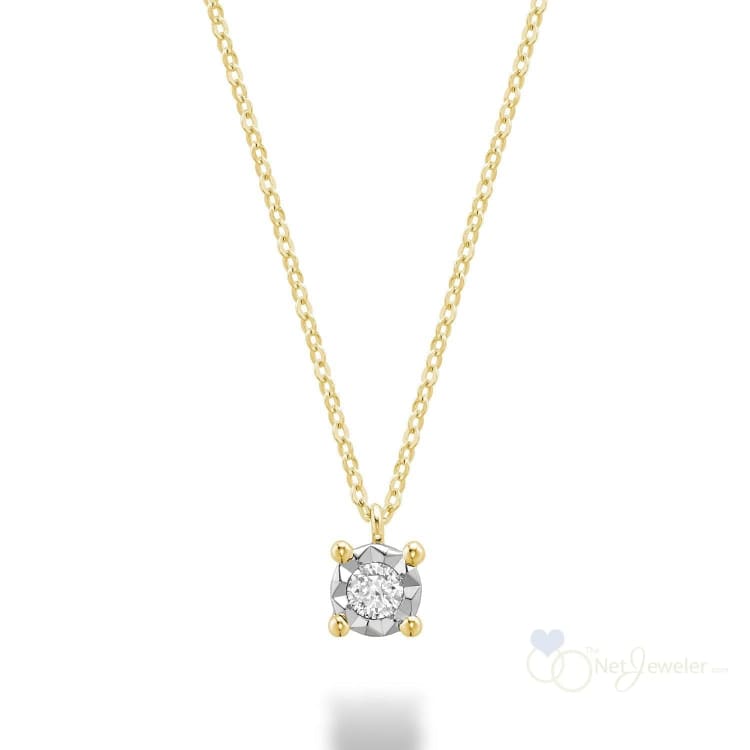 Illusion Solitaire Diamond Pendant-RNB Jewellery