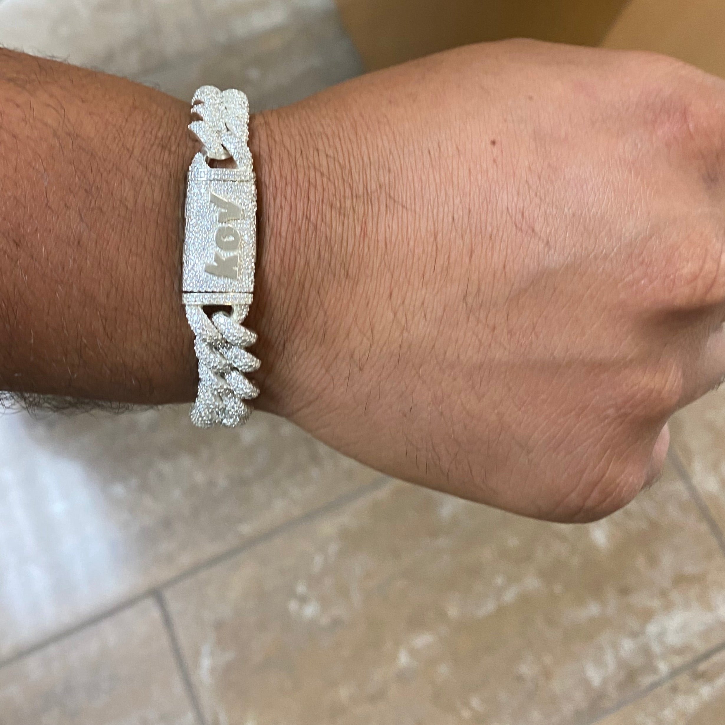 Diamond Iced Out Cuban Link Bracelet 8.50 ct - Thenetjeweler