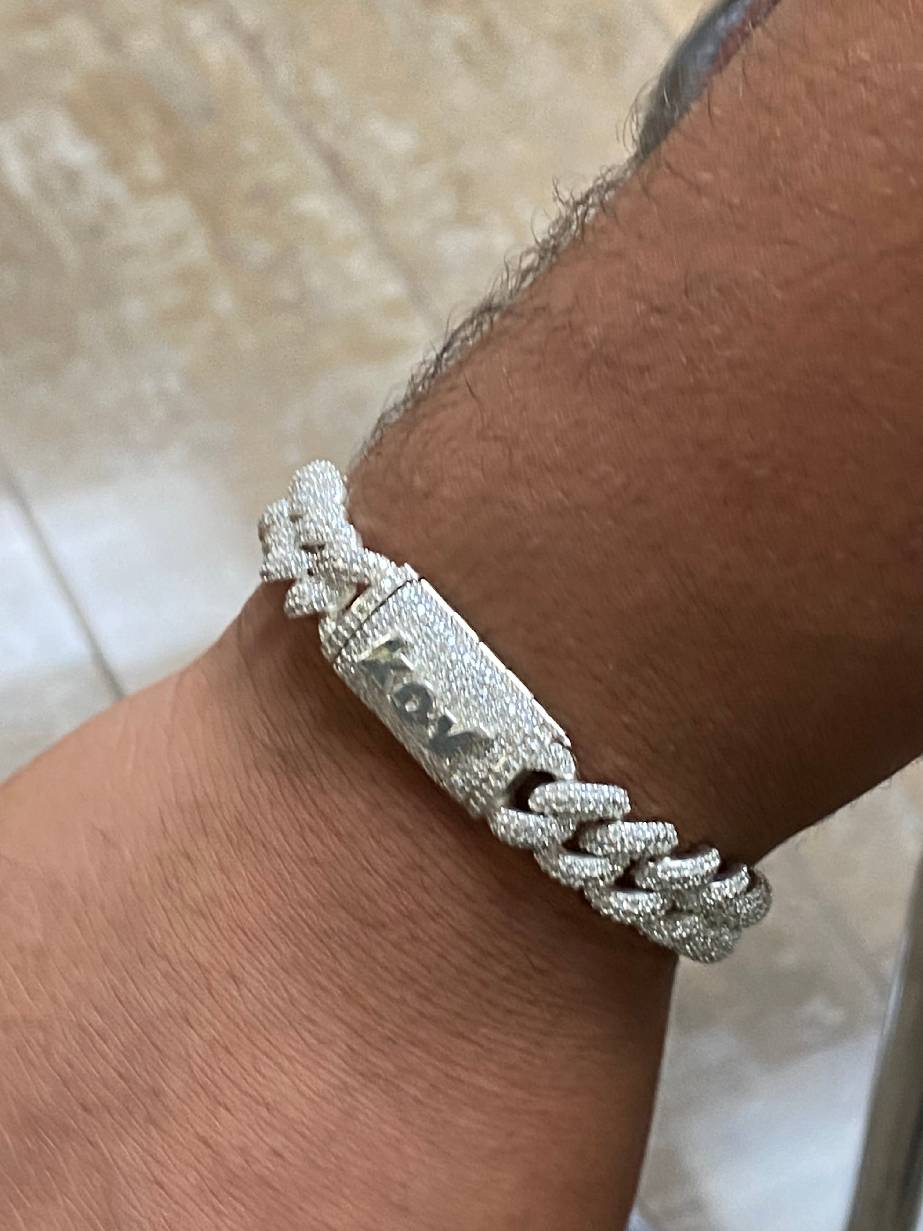 Diamond Iced Out Cuban Link Bracelet 8.50 ct - Thenetjeweler