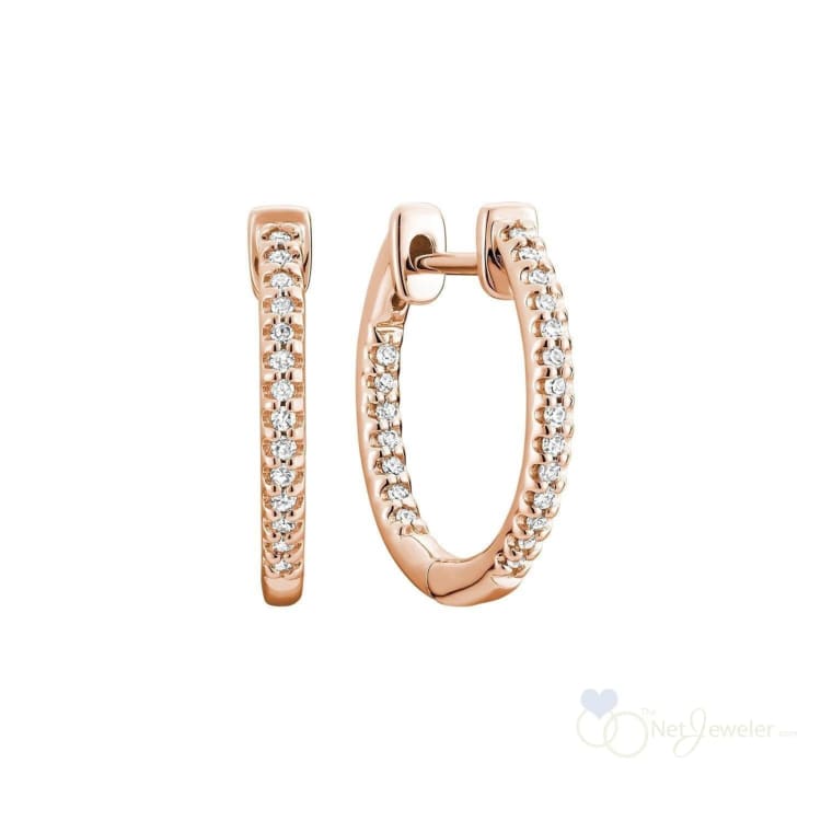 Inside Out Diamond Loop Earrings-RNB Jewellery