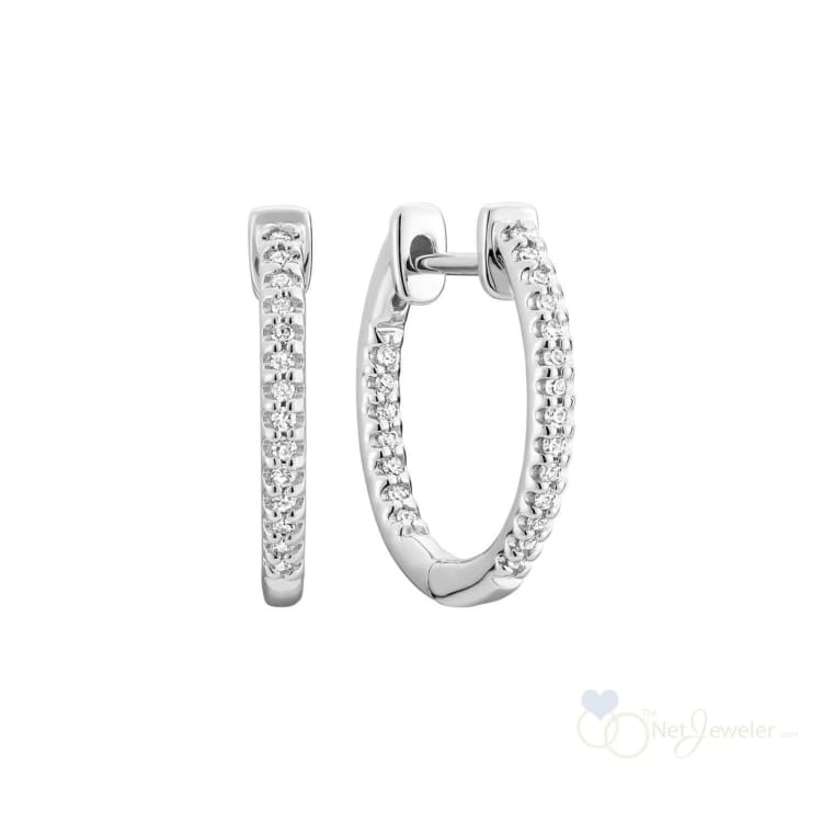 Inside Out Diamond Loop Earrings-RNB Jewellery