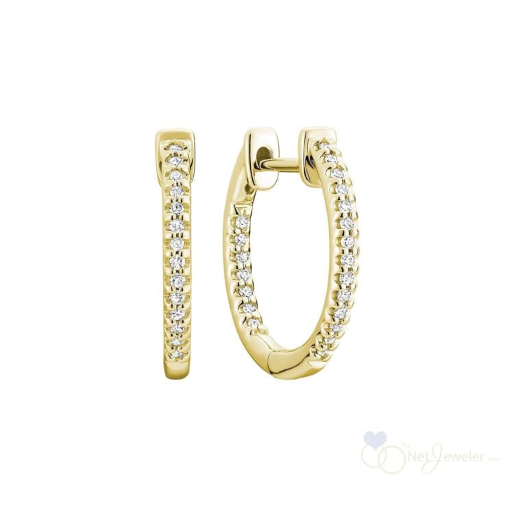 Inside Out Diamond Loop Earrings-RNB Jewellery