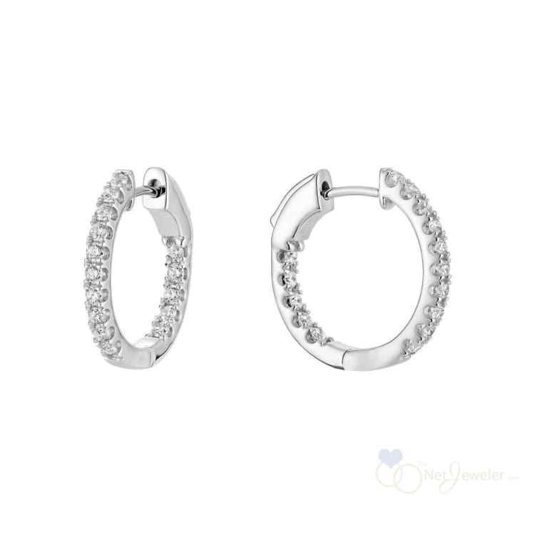 Inside Out Diamond Loop Round Shape Earrings-RNB Jewellery