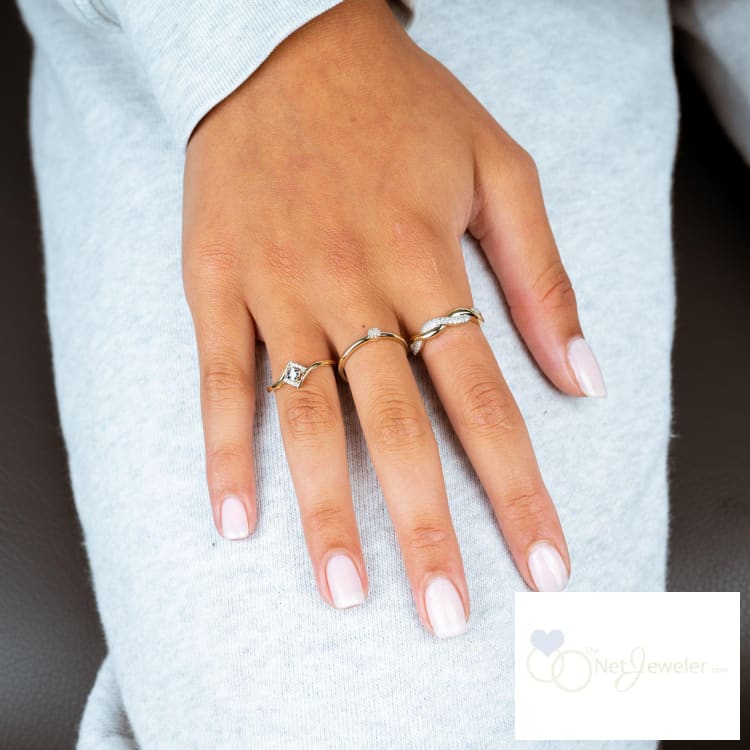 Intertwined Pave Diamond Ring-RNB Jewellery