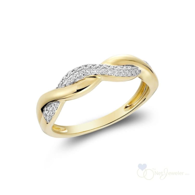 Intertwined Pave Diamond Ring-RNB Jewellery