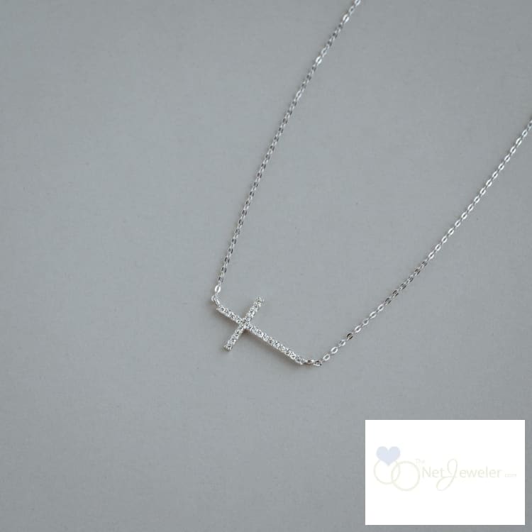 Religious Cross Diamond Necklace-RNB Jewellery