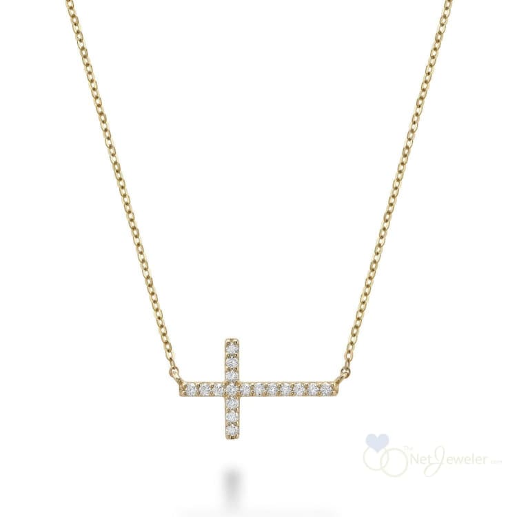 Religious Cross Diamond Necklace-RNB Jewellery