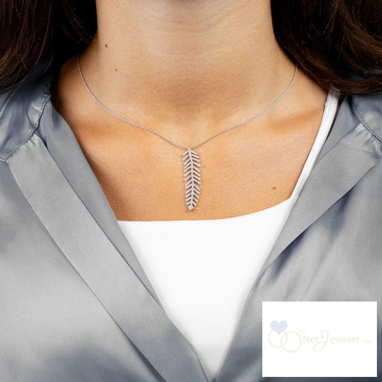 Leaf Diamond Necklace-RNB Jewellery
