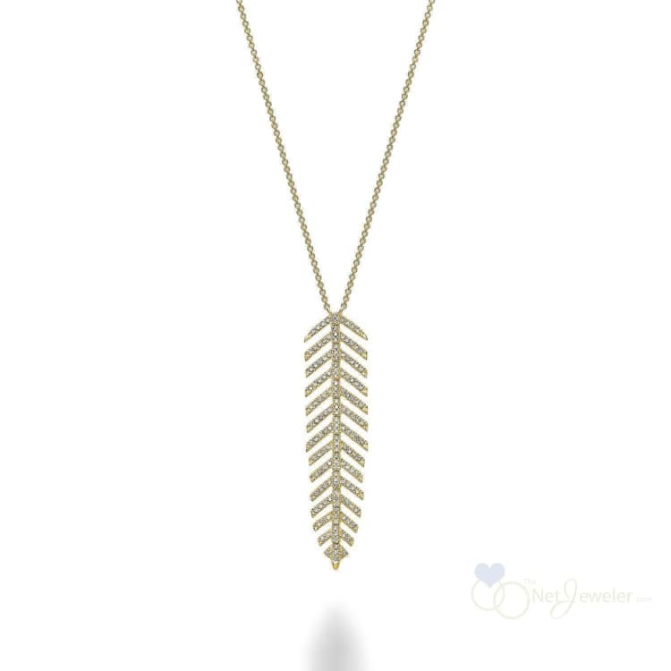 Leaf Diamond Necklace-RNB Jewellery