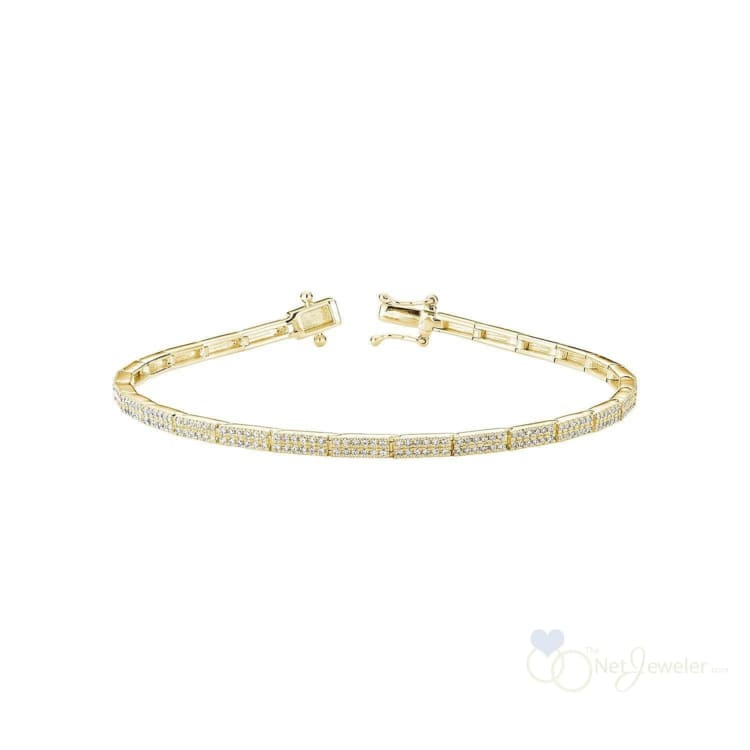 Link Pave Diamond Bracelet-RNB Jewellery