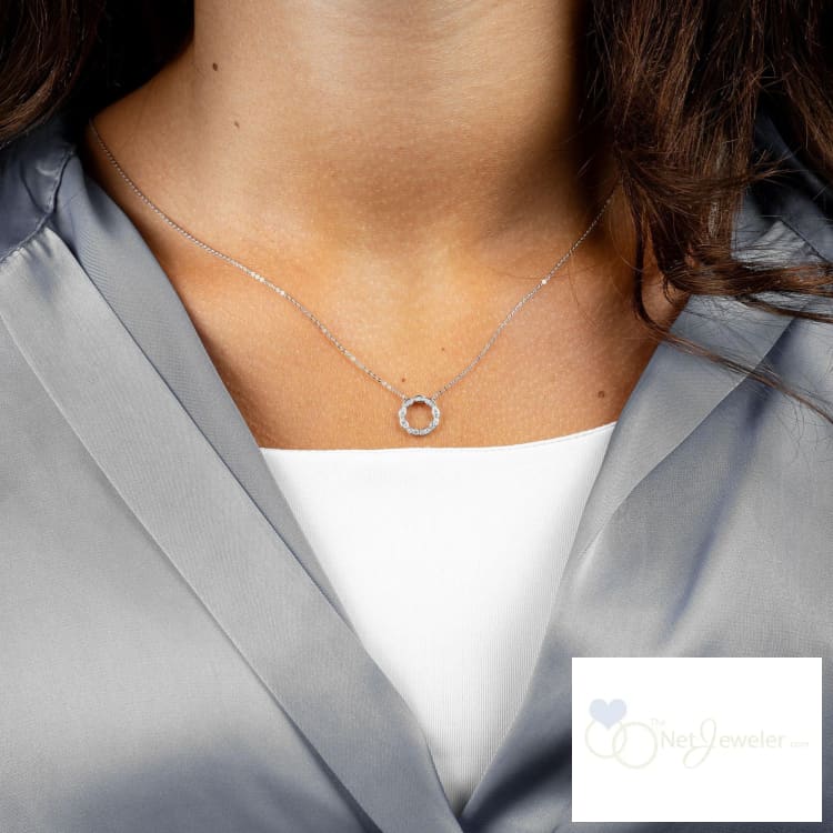 Marquise Circle of Life Diamond Necklace-RNB Jewellery