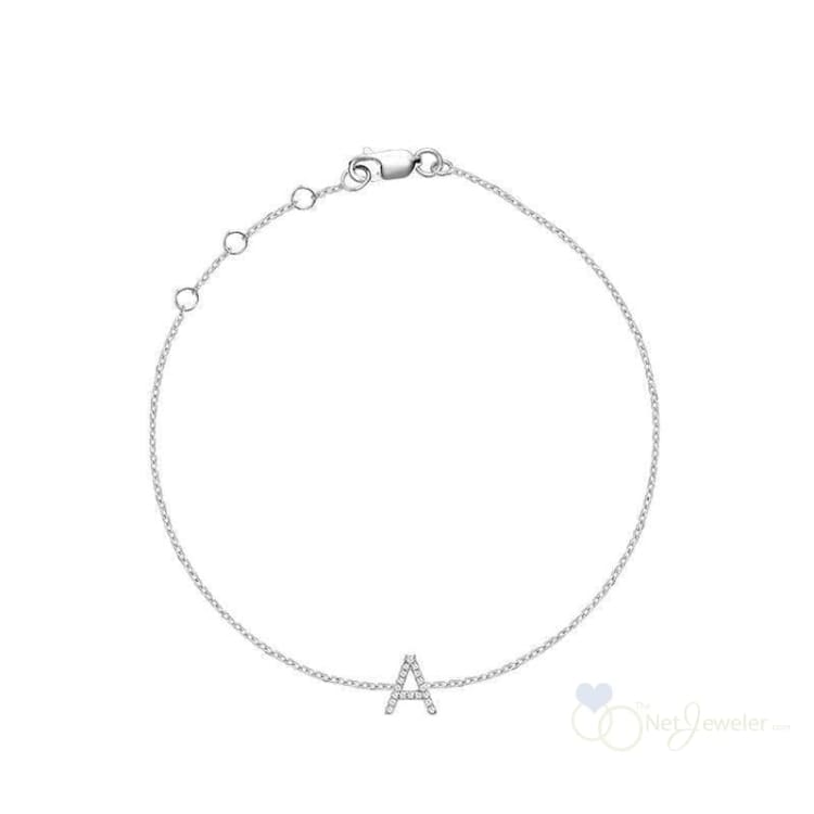 Initial Diamond Bracelet-RNB Jewellery