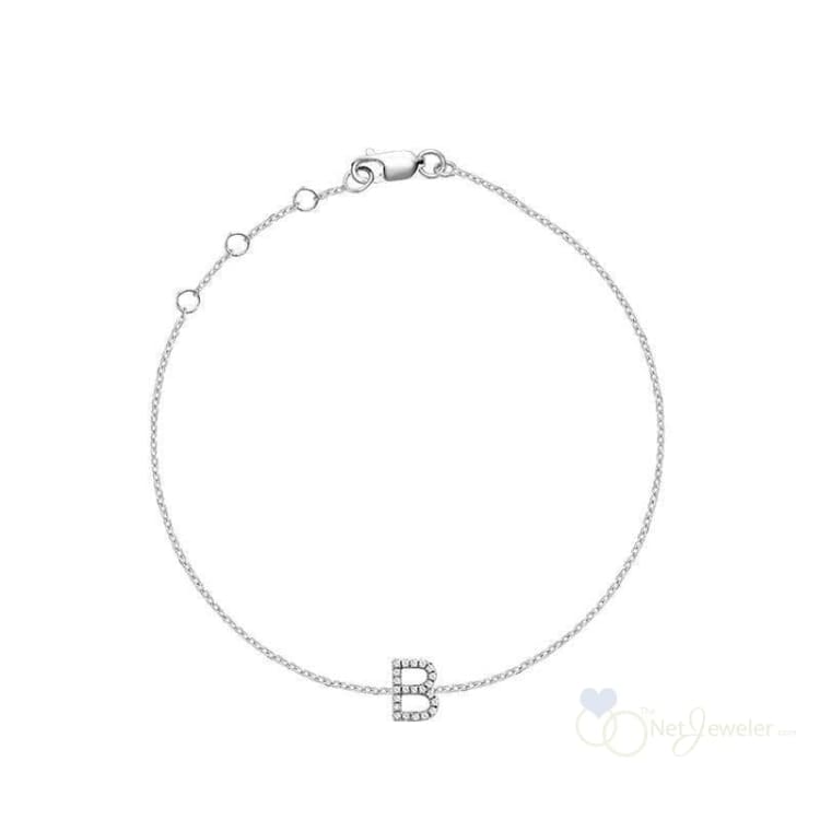 Initial Diamond Bracelet-RNB Jewellery