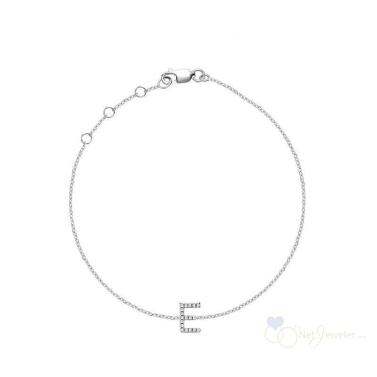 Initial Diamond Bracelet-RNB Jewellery