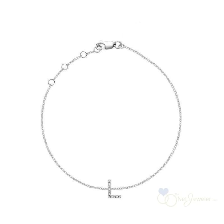 Initial Diamond Bracelet-RNB Jewellery