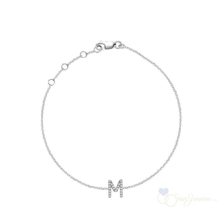 Initial Diamond Bracelet-RNB Jewellery