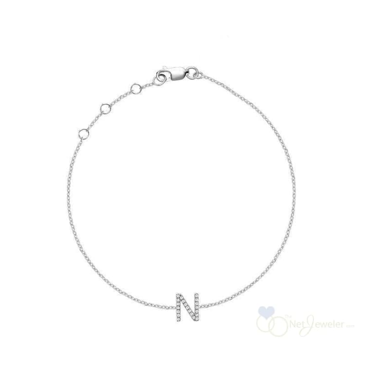 Initial Diamond Bracelet-RNB Jewellery