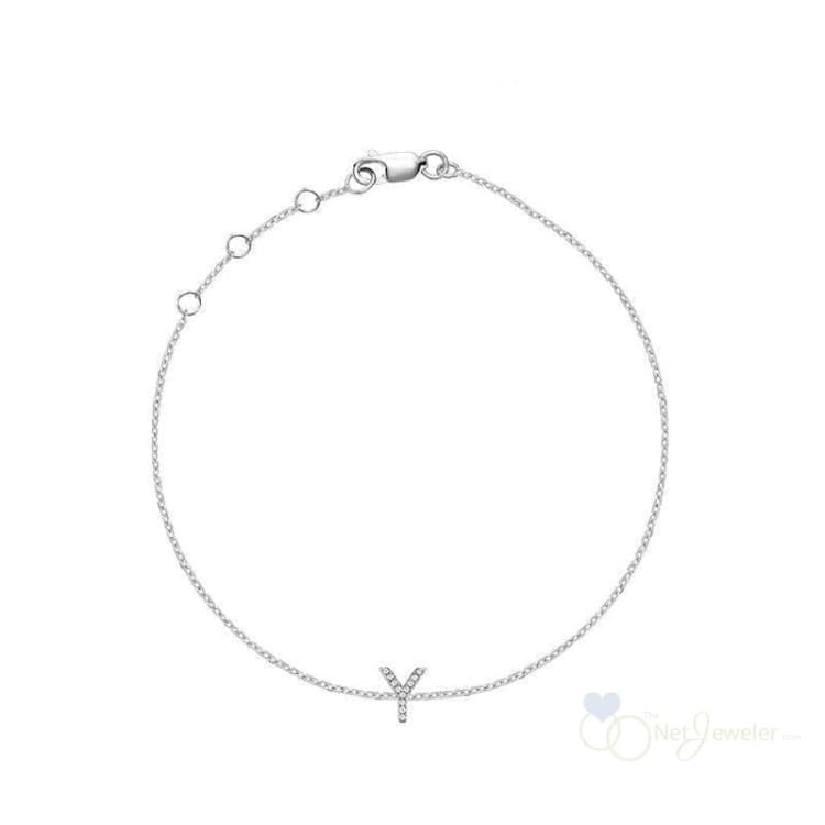 Initial Diamond Bracelet-RNB Jewellery