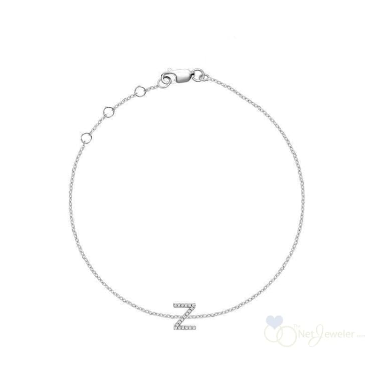 Initial Diamond Bracelet-RNB Jewellery