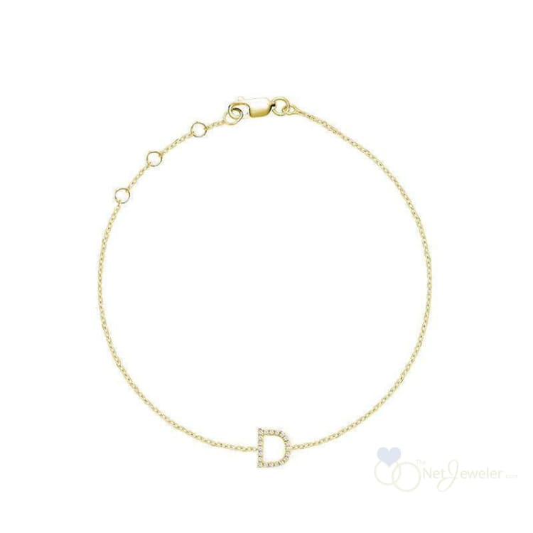 Initial Diamond Bracelet-RNB Jewellery