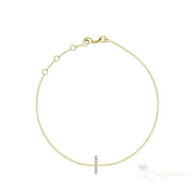 Initial Diamond Bracelet-RNB Jewellery
