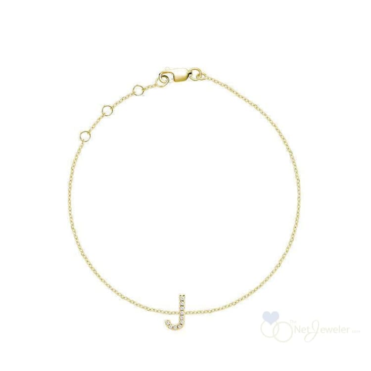Initial Diamond Bracelet-RNB Jewellery