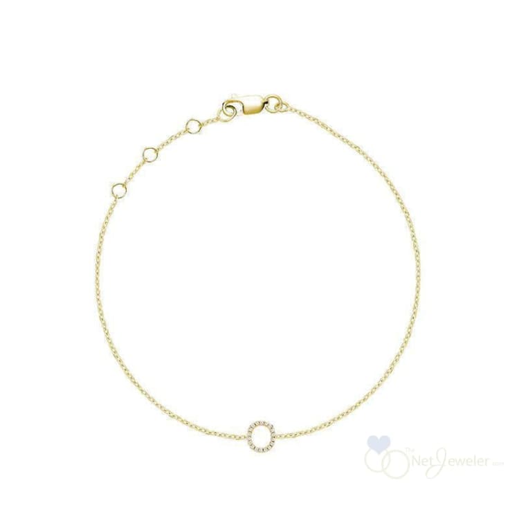 Initial Diamond Bracelet-RNB Jewellery