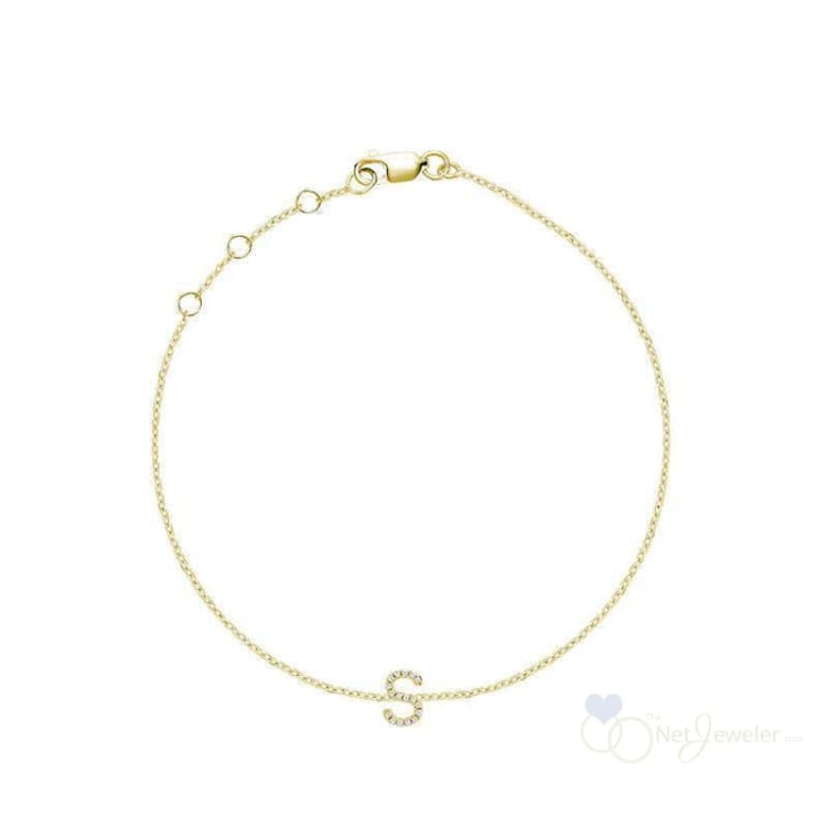 Initial Diamond Bracelet-RNB Jewellery