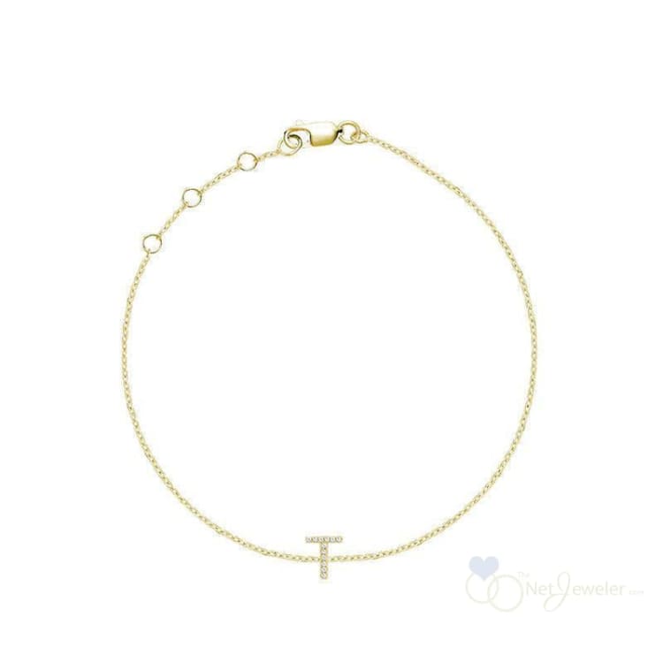 Initial Diamond Bracelet-RNB Jewellery