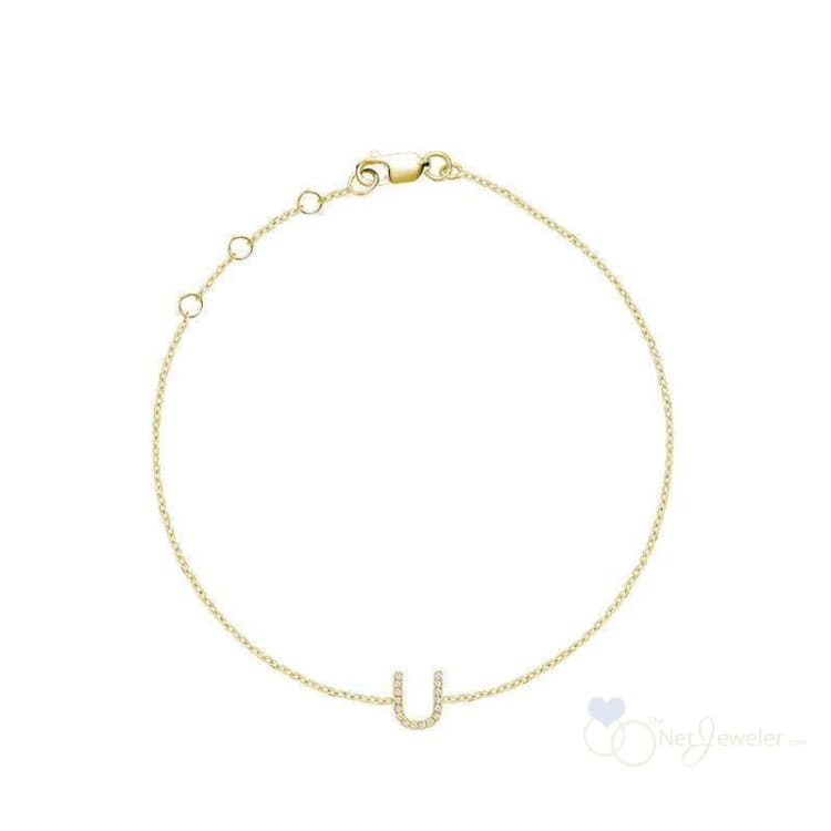 Initial Diamond Bracelet-RNB Jewellery