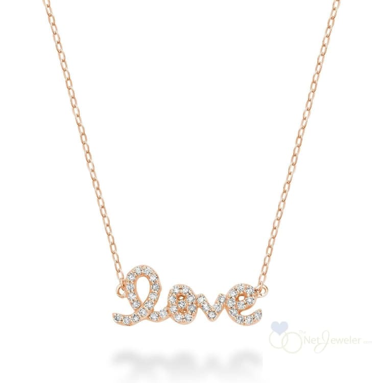 Mini "LOVE" Diamond Necklace-RNB Jewellery