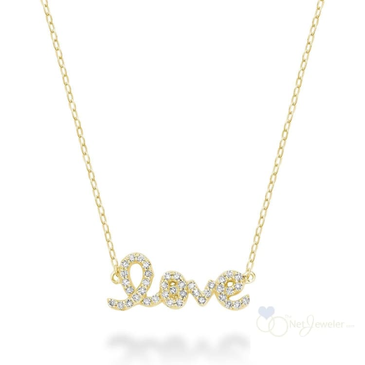 Mini "LOVE" Diamond Necklace-RNB Jewellery