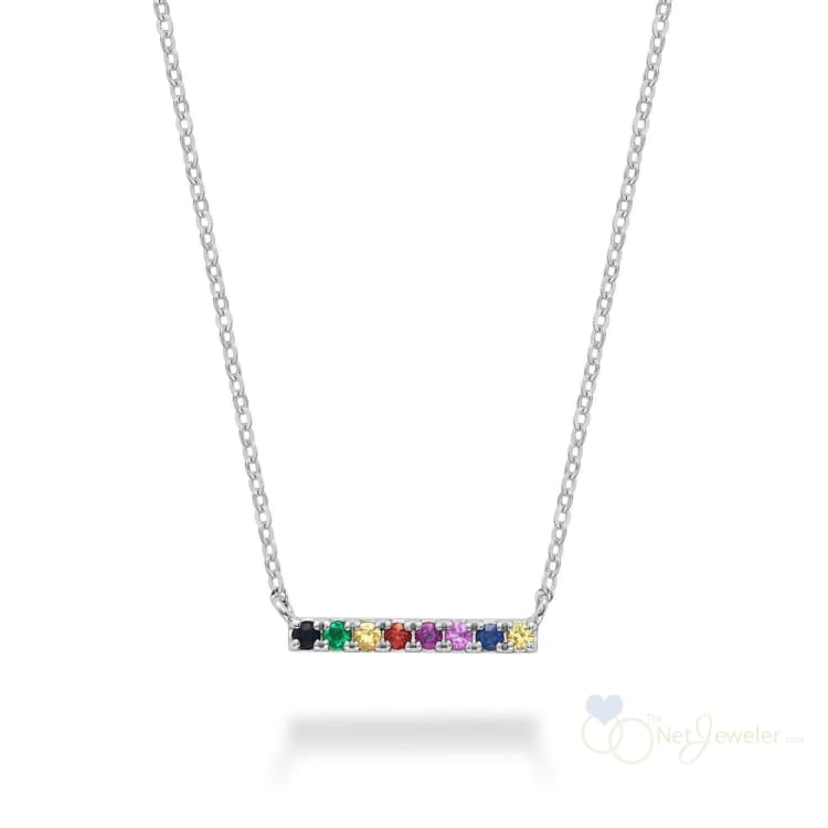 Mini Rainbow Bar Necklace-RNB Jewellery