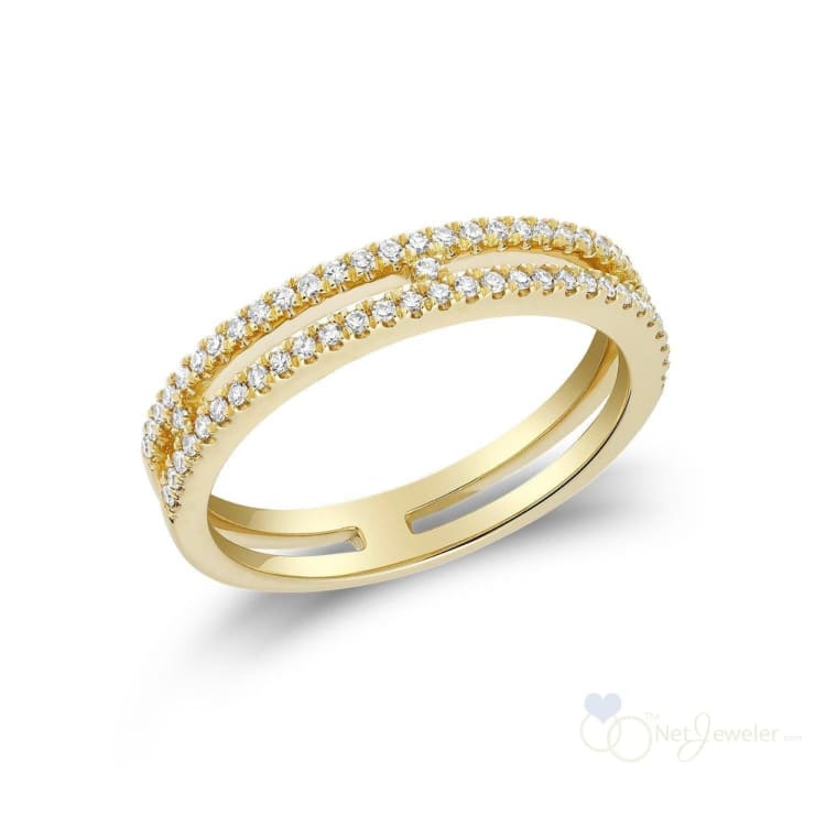 Open Double Semi Eternity Diamond Ring-RNB Jewellery