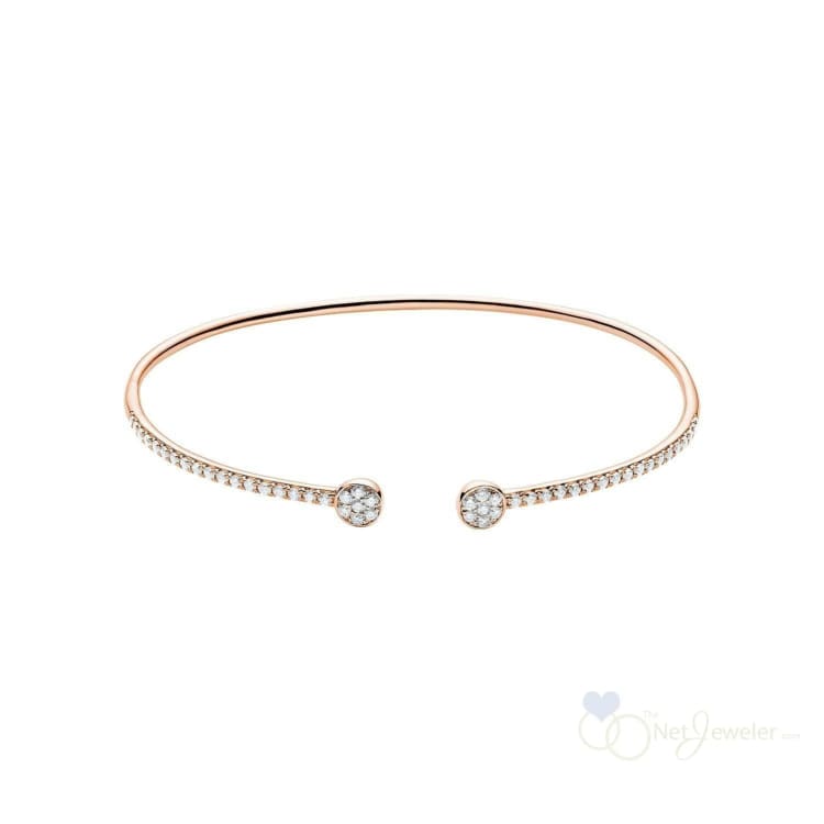 Open Pave Diamond Bangle-RNB Jewellery