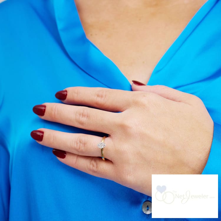 Oval Illusion Diamond Ring-RNB Jewellery