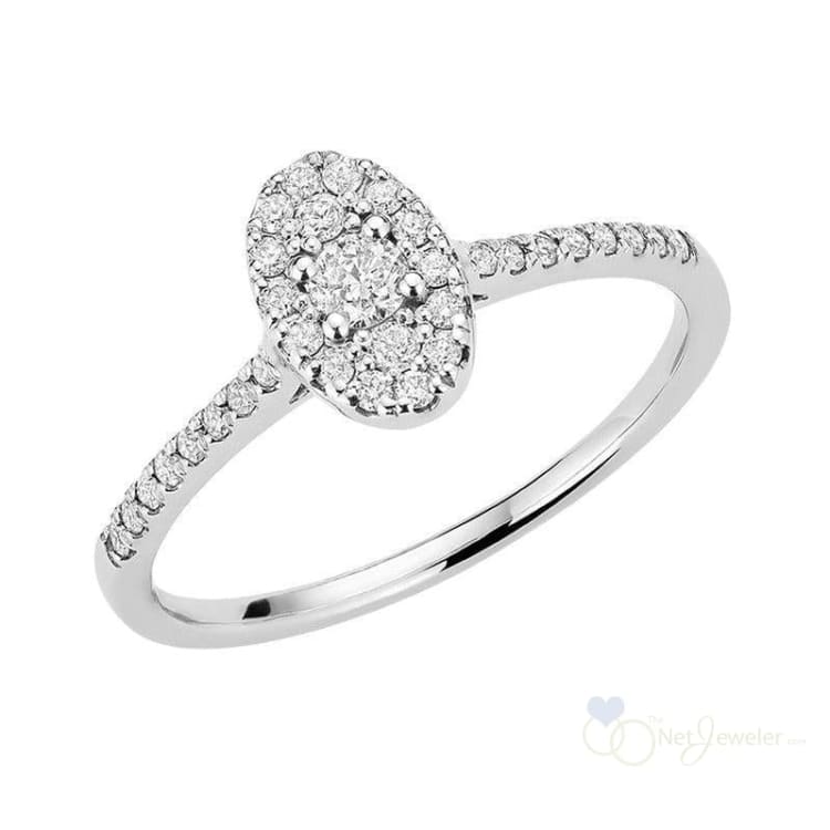 Oval Illusion Diamond Ring-RNB Jewellery
