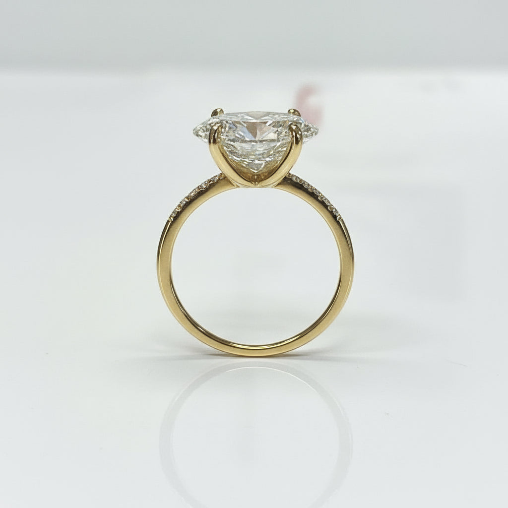 4.16 Carat Lab-Grown Diamond Ring in 18K Gold - Thenetjeweler