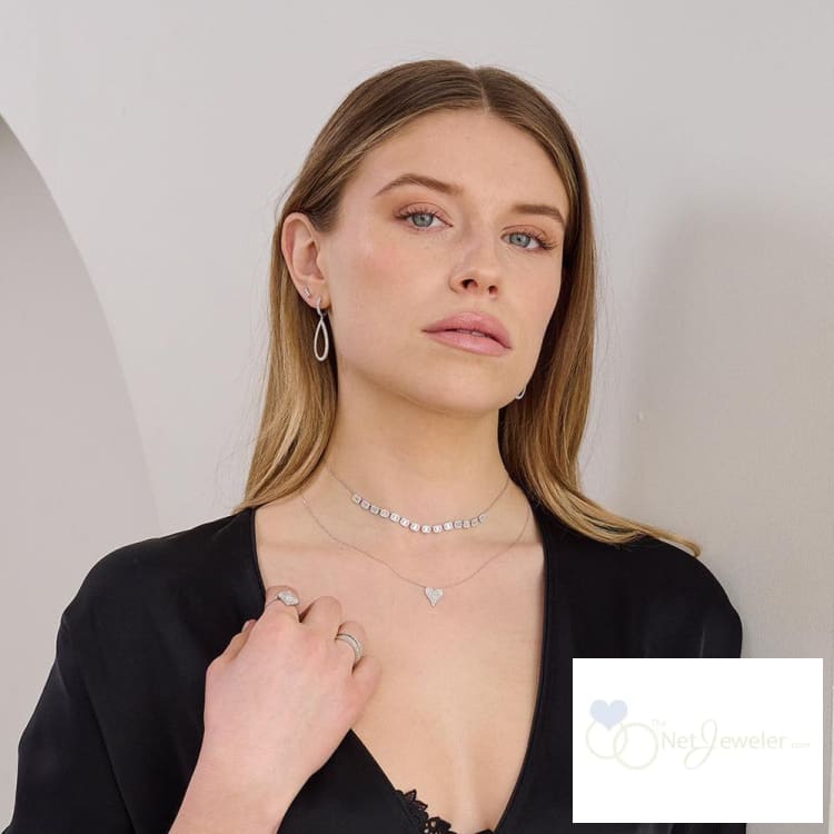 Pave Dangle Diamond Pear Shape Earrings - Earrings