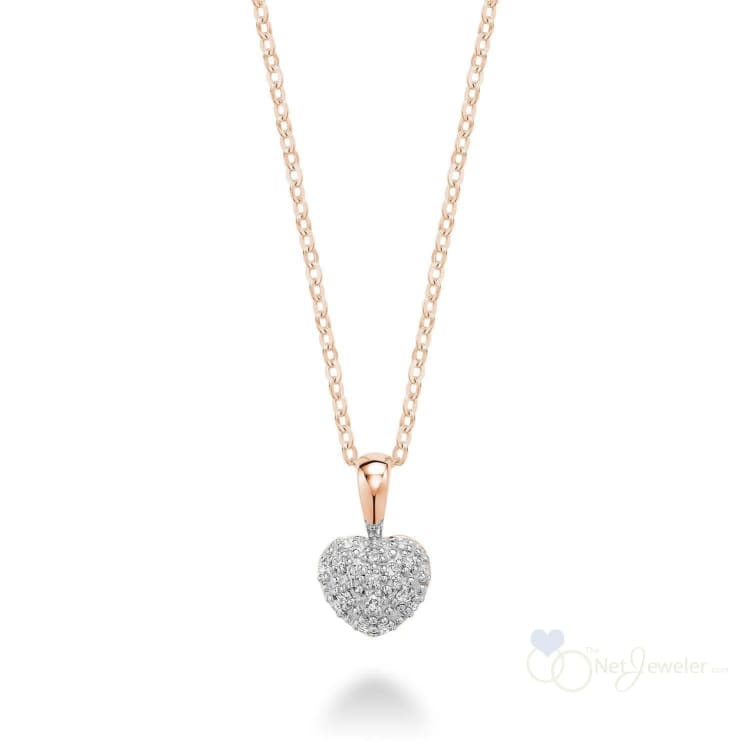 Pave Diamond Heart Pendant-RNB Jewellery