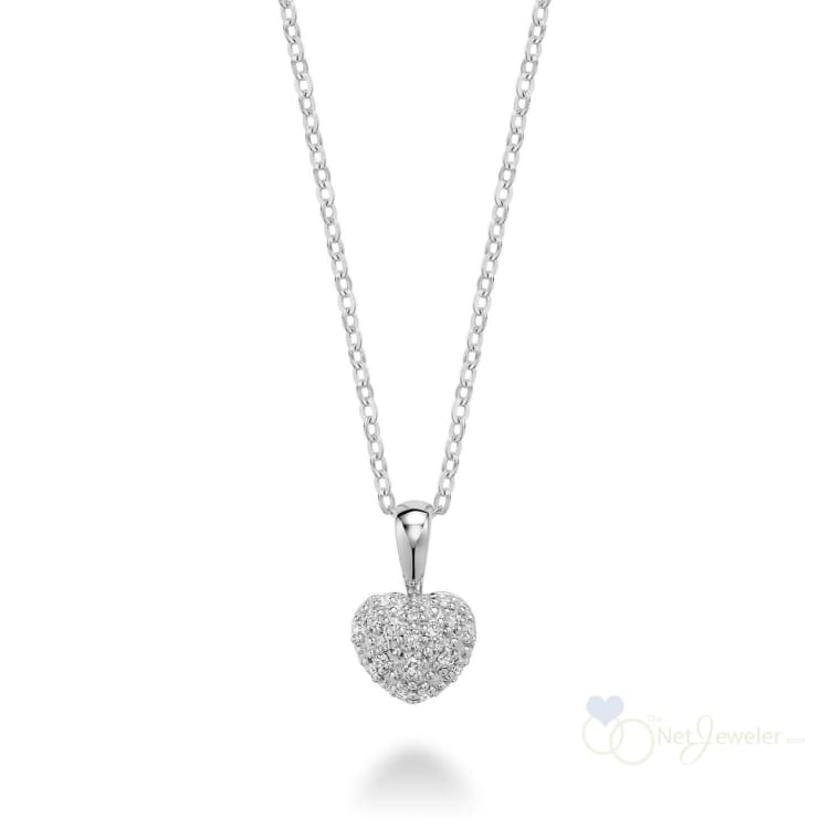 Pave Diamond Heart Pendant-RNB Jewellery