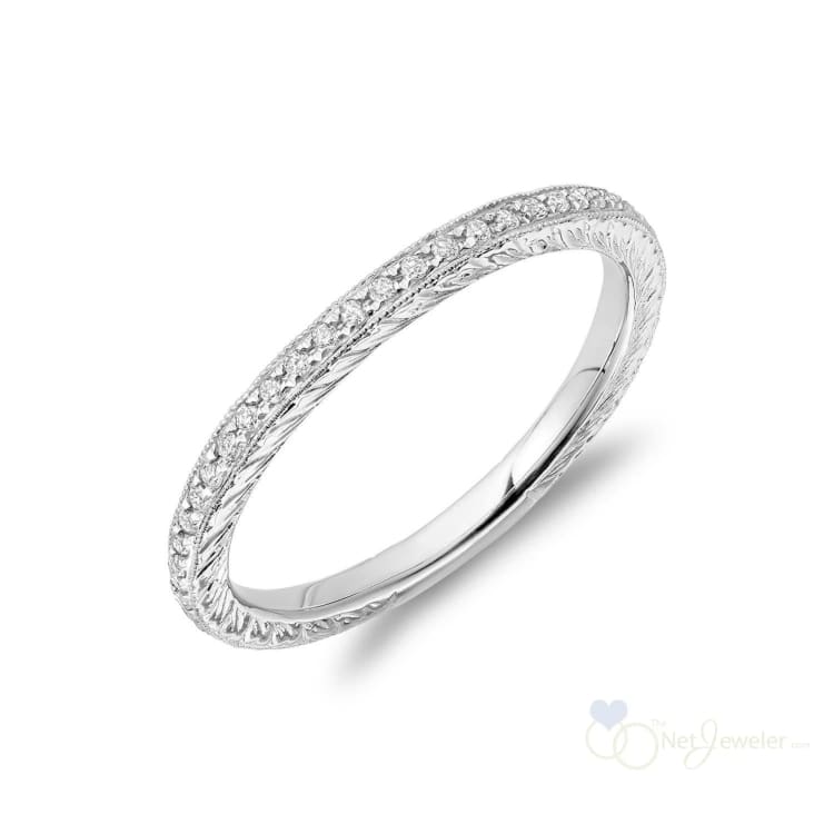 Pave Milgrain Diamond Eternity Ring-RNB Jewellery