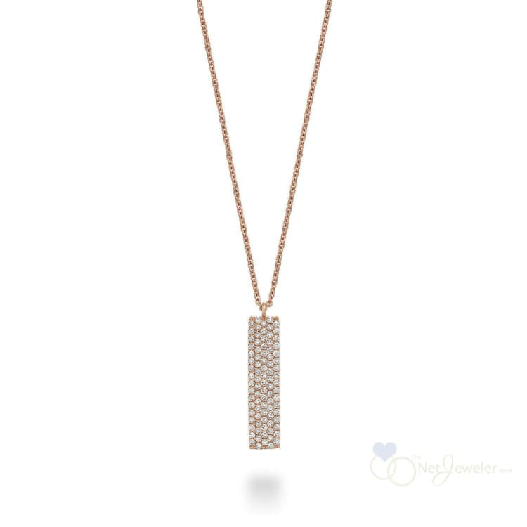 Pave Plate Diamond Necklace-RNB Jewellery