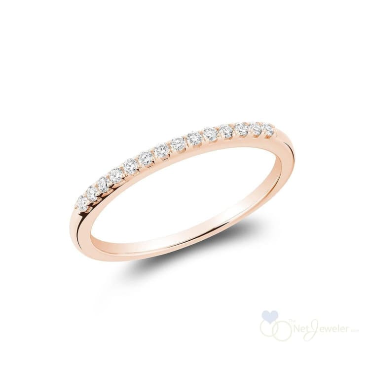 Pave Semi Eternity Diamond Band-RNB Jewellery