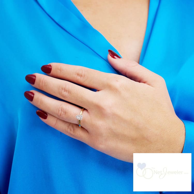 Pear Illusion Diamond Ring-RNB Jewellery
